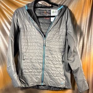 Cabelas prima soft med XPG Gray Women's Jacket with‎ Blue Accents GG